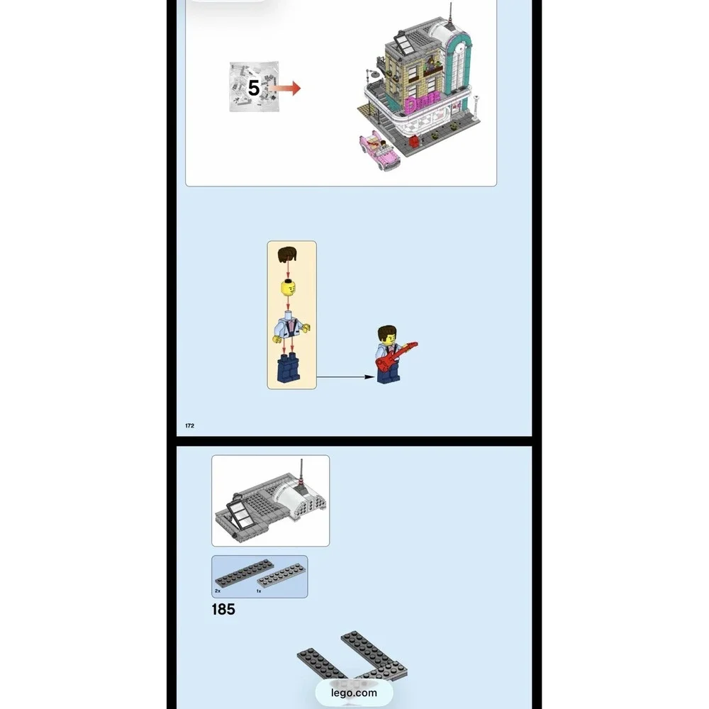LEGO 10260 Creator Expert Downtown Diner 99% Complete with All Minifigures & Box